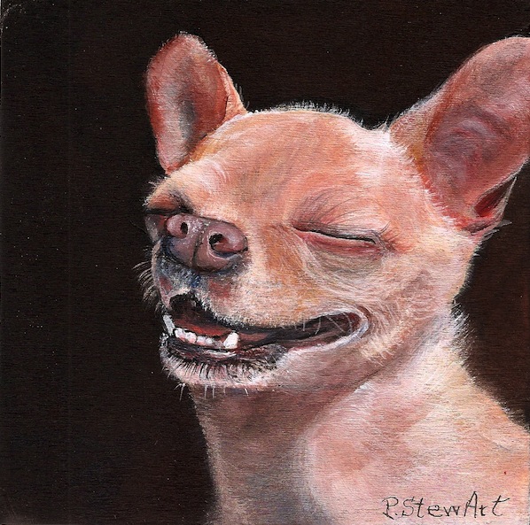 Orion, Chihuahua Pet Portrait, Dog Art