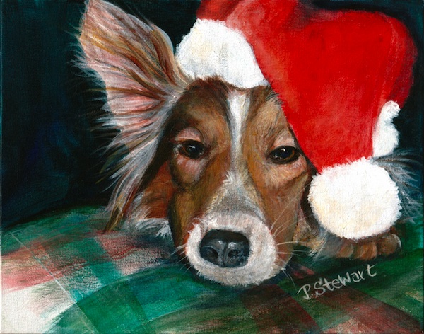 Shelby the Sheltie, Painting by Penny